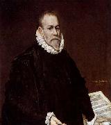 El Greco Portrait of Doctor Rodrigo de la Fuente oil painting on canvas